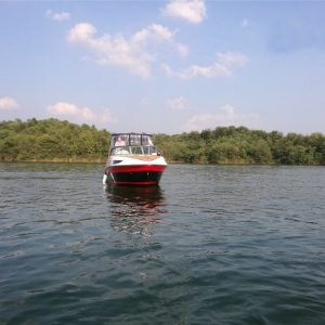 Hot Sale 7.3m 10-12 Person Half Cabin Ourboard Engine Boat for Sale