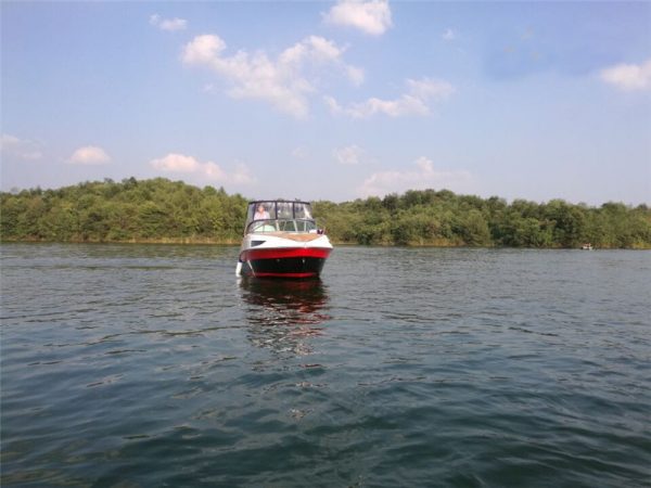 Hot Sale 7.3m 10-12 Person Half Cabin Ourboard Engine Boat for Sale